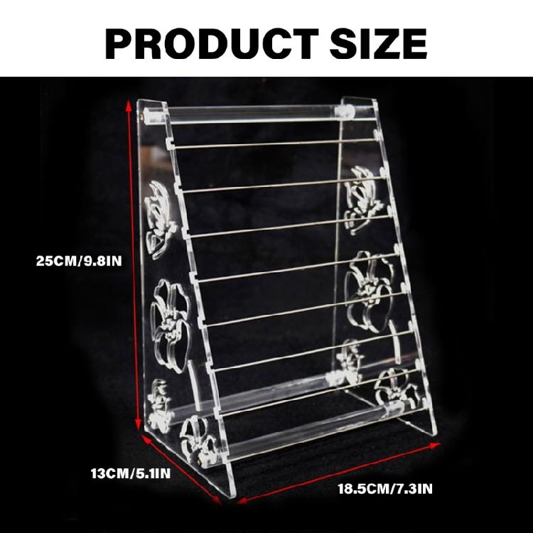 Acrylic Bead Storage Rack Multilayered Acrylic Bead Display Shelf Jewelry Storage Holder Rack for Home Use