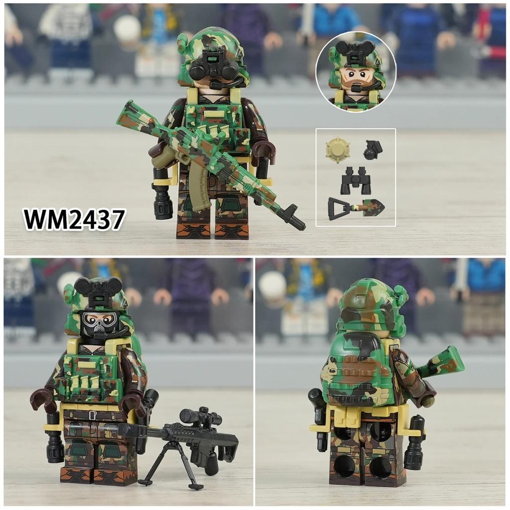 Serie Militare Forze Speciali Puzzle Assemblaggio Blocchi da Costruzione Giocattolo Minifigure