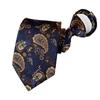 8Cm Polyester Men'S Zipper Tie, Easy-Pull Tie