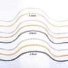 Classic Stainless Steel Link Cable O Chain Necklace for Women Men Choker on the Neck Collarbone Jewelry Accessories DIY Gift