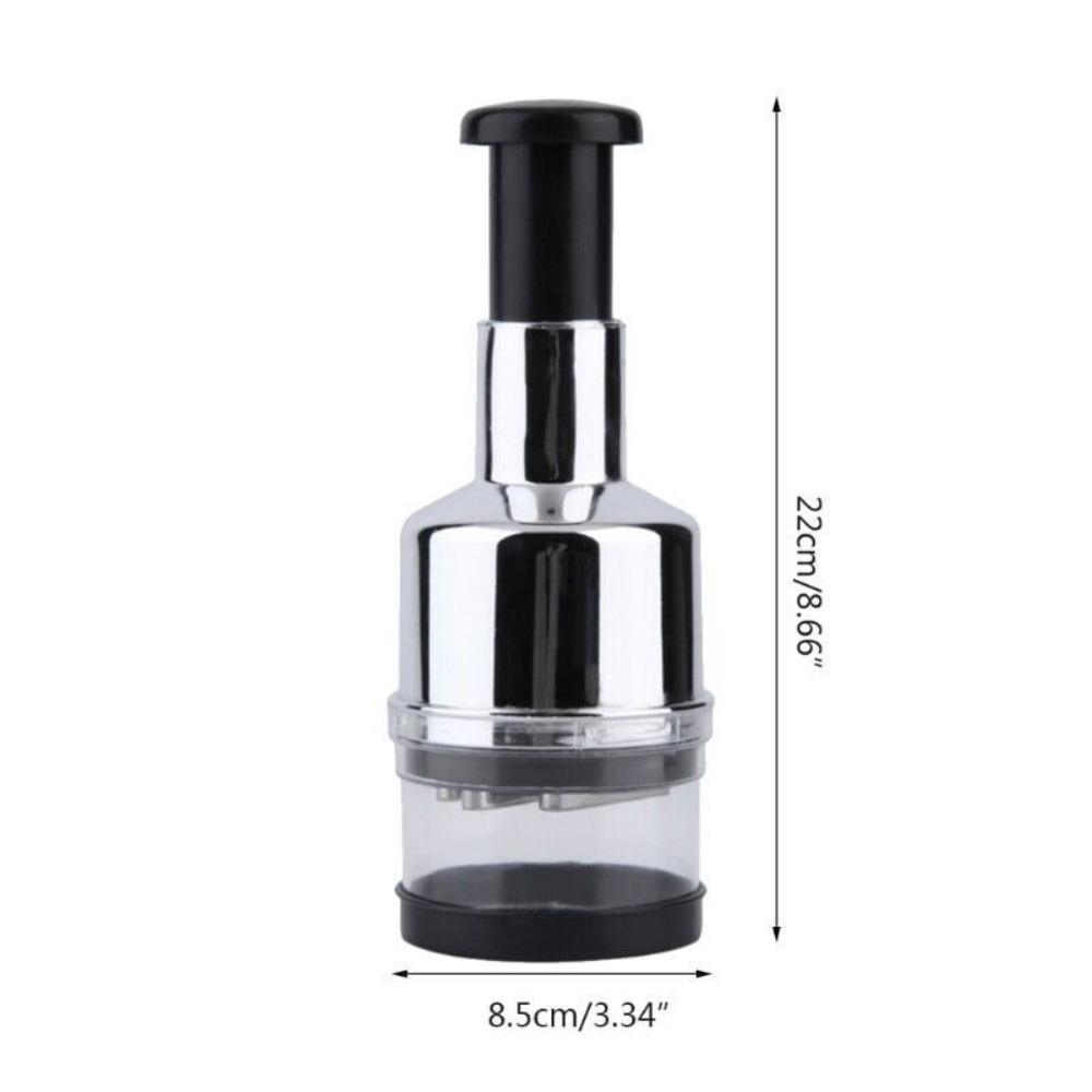 Hot Kitchen Magic Onion Chopper Vegetable and Fruit Salad Onion and Garlic Food Stainless Steel Handheld Chopper Slicer Peeler Vegetable Cutter
