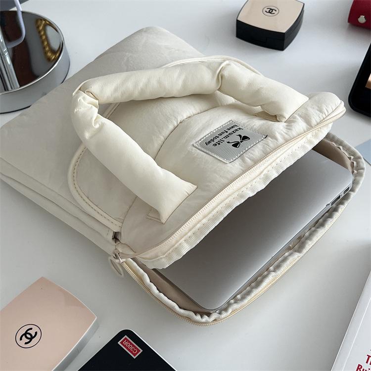 Korean Style Tablet Sleeve: Fits 11-12.9" iPad Pro & 14" Laptop, Single Shoulder & Handheld