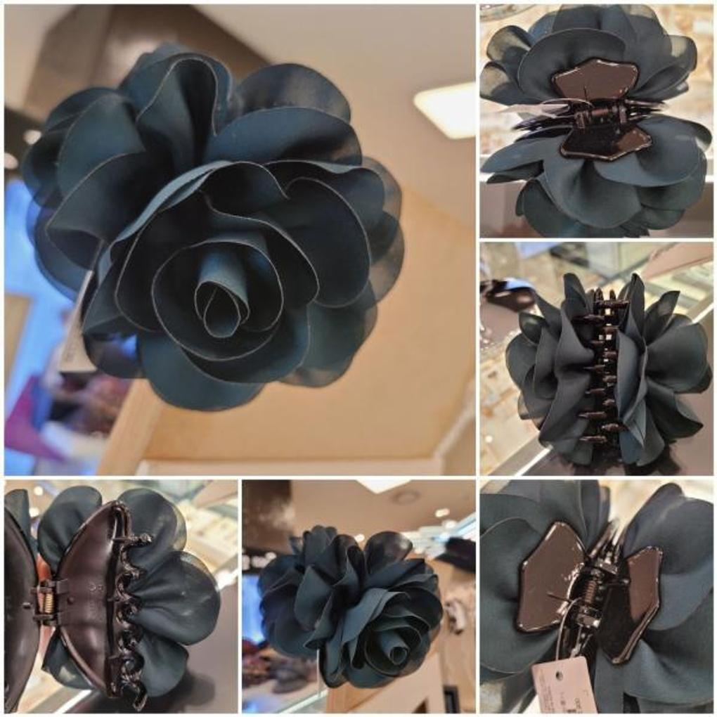 

Atria feminine fabric material pretty flower shaped clip BLBHPIN0001