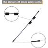 Rear Door Latch Cable Compatible For 1992-2014 F-Ord E150 E250 E350 E450 E550 Van Rear Right Passenger Side Cargo Door Latch Cable Replace