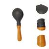 2 Pieces Wooden Maracas Shakers Rattles for Kids Craft Toys Hand Percussion Musical Instrument