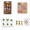 Message Holder Refrigerator Ornament Magnetic Stickers Succulent Bonsai Fridge Magnet Arrow Balloon