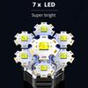 1-5PCS Waterproof Flashlight LED Work Light Camping Torch USB Charging Adjustable Brightness Flash Light LED Bulb Search Light