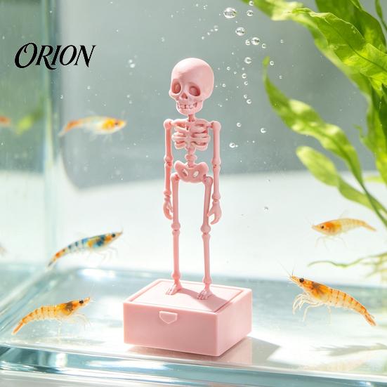 Atmospheric Underwater Decoration Dancing Skeleton Aquarium Bubbler with Movable Joints for Halloween Fish Tank Decorations, Creative Gift Keepers Air