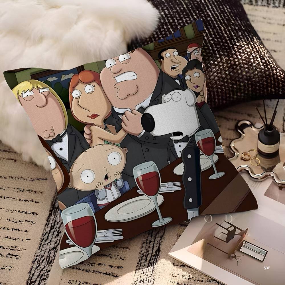 Cartoon G-Guy Cool F-Family 45*45cm Cushion Cover Pillow Cover Decor Pillowcase Home Pillowcase For Couch Pillow