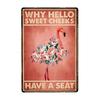 pc Flamingo Metal Sign Surround Yourself With Those Who Make You Happy Tin Sign for Home Living Room Bathroom Decor xinc