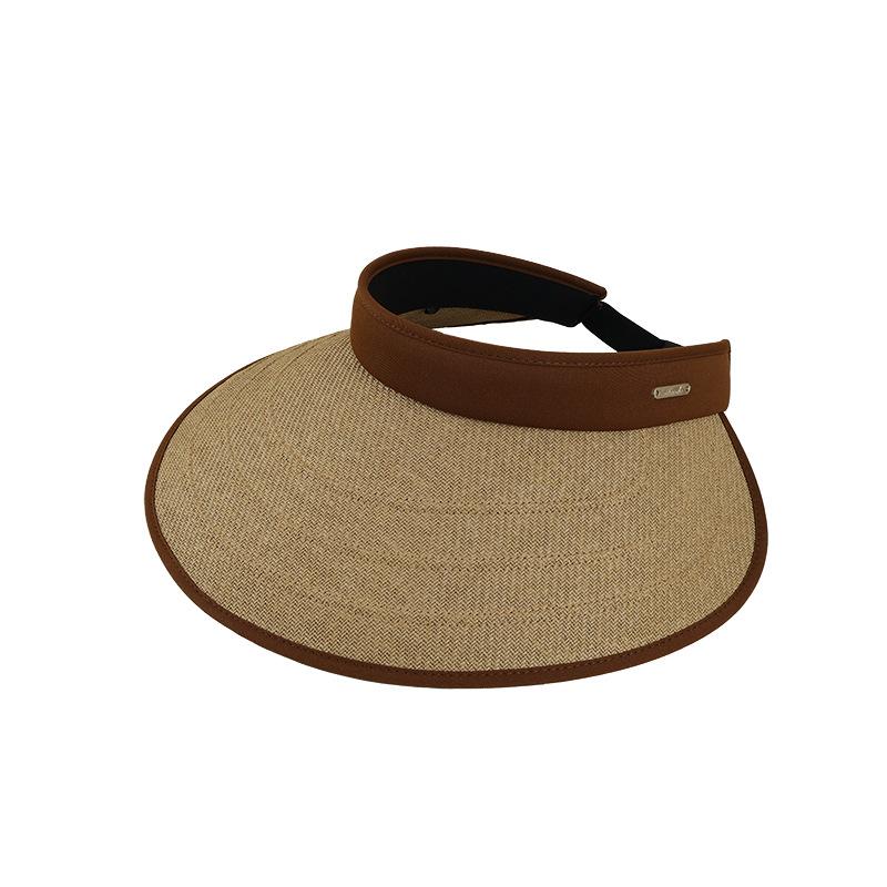 

Summer Outdoor Vacation Visor Hat for Women New Style Cycling Hat Fashionable Wide Brim Bucket Hat Unisex Adjustable хаки