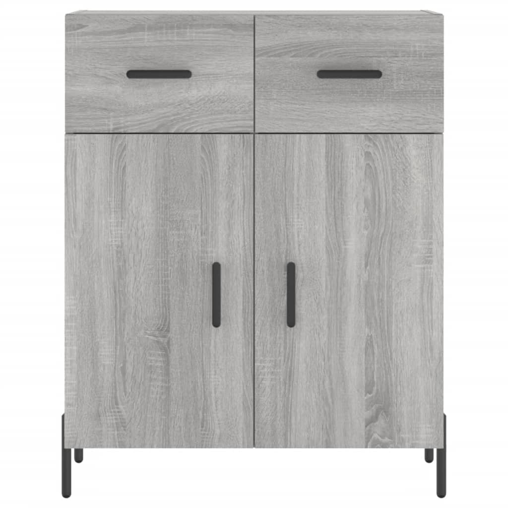 Sideboard Gray Sonoma 69.5 X 34 X 90 Cm Particleboard