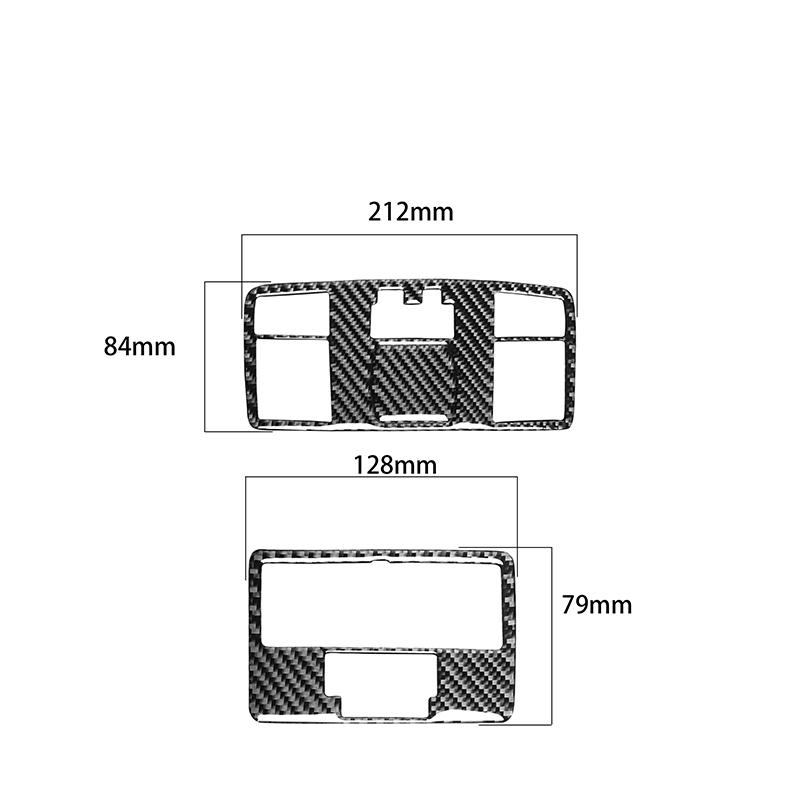 For Mazda RX-8 2004-2008 Real Carbon Fiber Rear Reading Lamp Panel Decor Trim Car Interior Accessories Car Interior