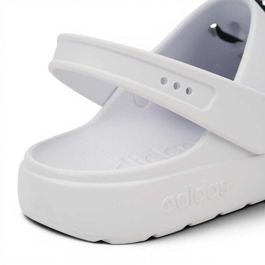adidas Adilette Clog 2.0 White Black Laces Unisex Sneakers Cloud-White Core-Black Gold-Metallic JR4027