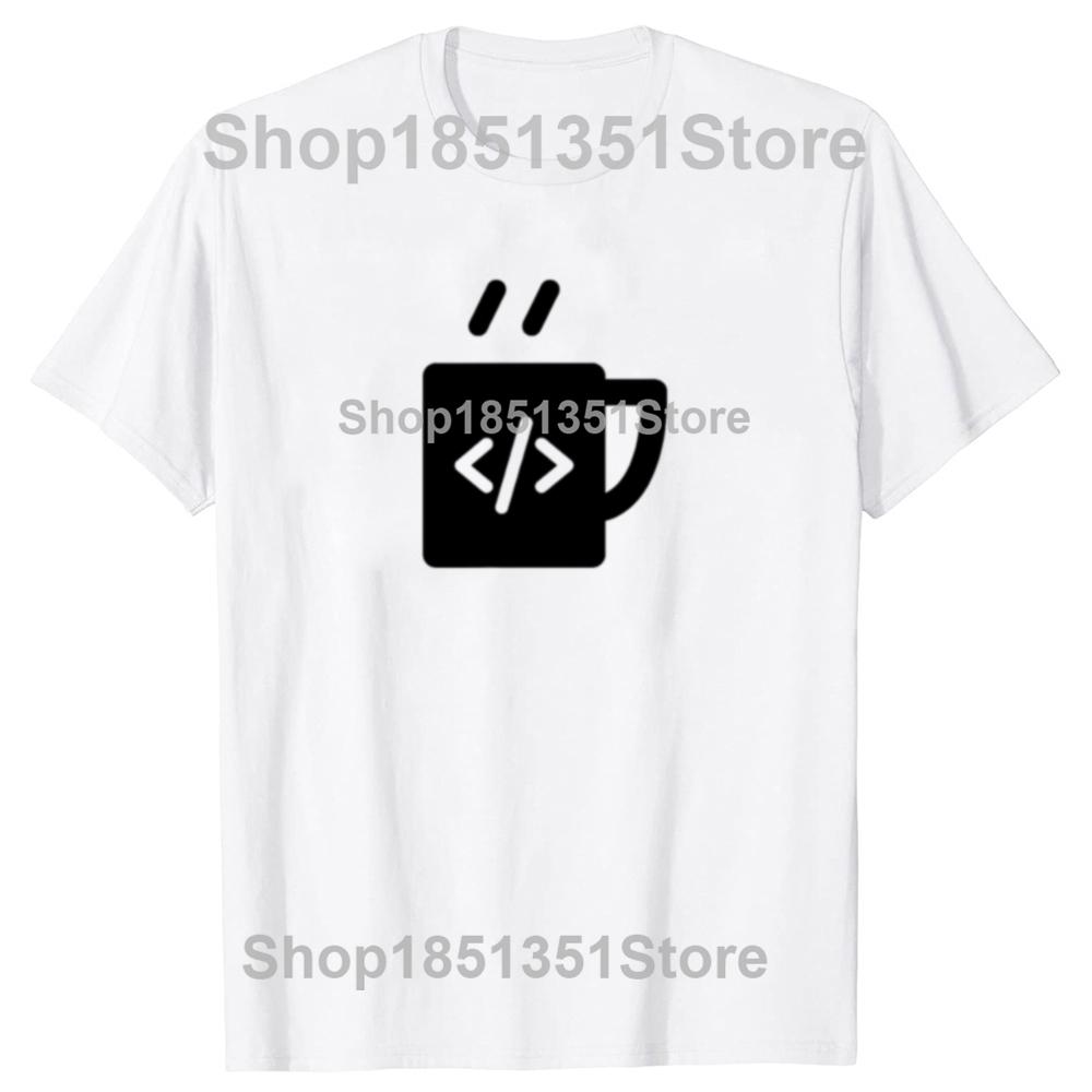 Funny JavaScript Code Coffee Developer Programmer Tshirts Men Womens Fashion Casual Tshirt 100 Cotton Loose Oversized T Shirt