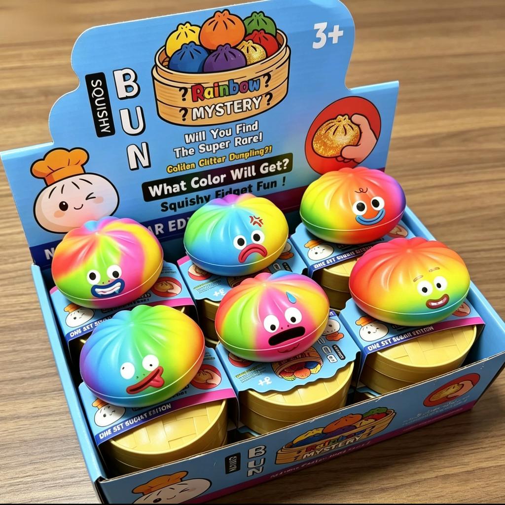 Hot Sale Rainbow Emoji Pinch Music Decompression Toy Slow Bounce Blind Box Creative Cartoon Vent Artifact Sex Toy