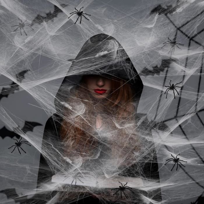 Halloween Decorations - Plastic Spider - 100 PCS - Realistic - Indoor Use