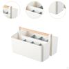 Cosmetic Storage Box Desktop Organizer Stationery TV Remote Holder for Home