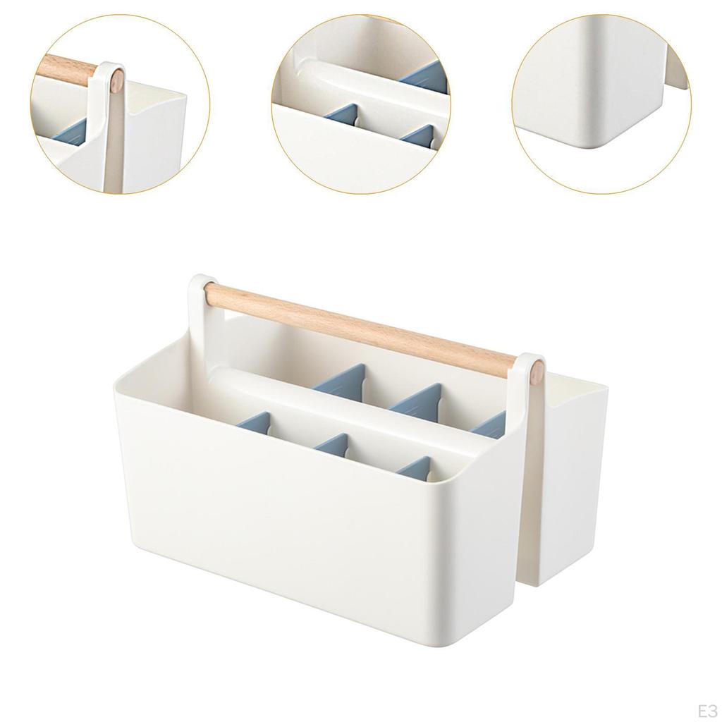 Cosmetic Storage Box Desktop Organizer Stationery TV Remote Holder for Home