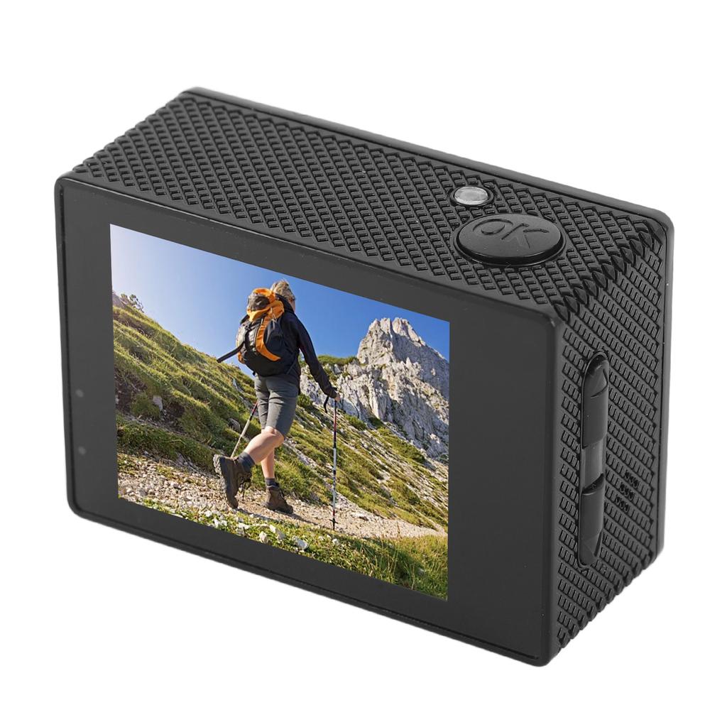 Cycling Video Camera 4K HD Rain Proof Wide Angle Electronic Stabilization Wearable Cycling Camera with 2.0 Inch Screen