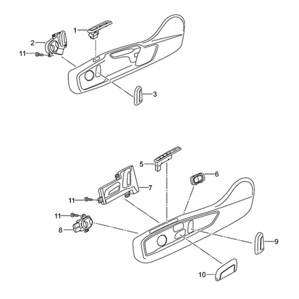 3GD959769A Ergonomic Seat Position Switches Replacement Seat Adjustment Memory Switches Button For Car Interior Accessories