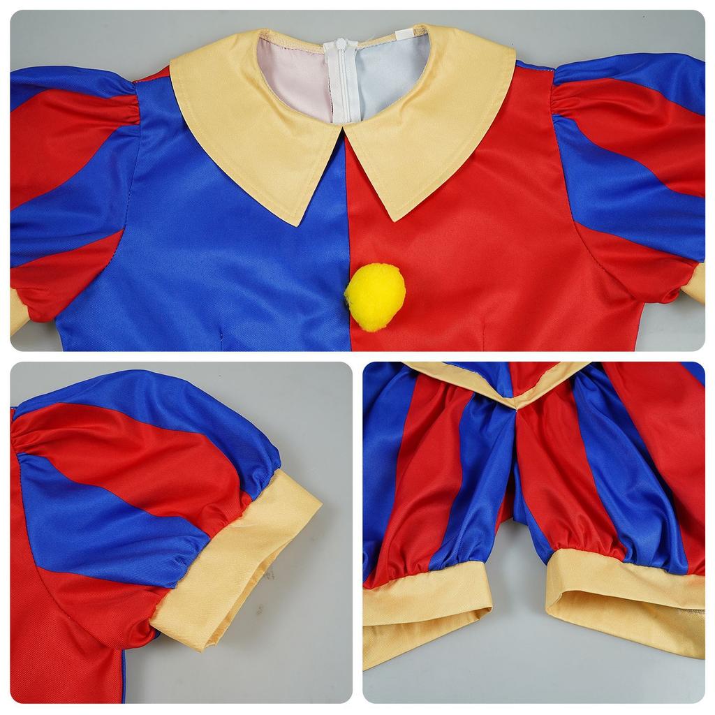 Fantastic Circus Cos Digital Jumpsuit Pamney Cos Clothes Clown Cosplay Stage Clothes