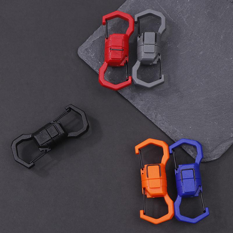 Multifunctional Portable Stainless Steel Tool Carabiner Tool Card Outdoor Survival Camping Accessories All In One