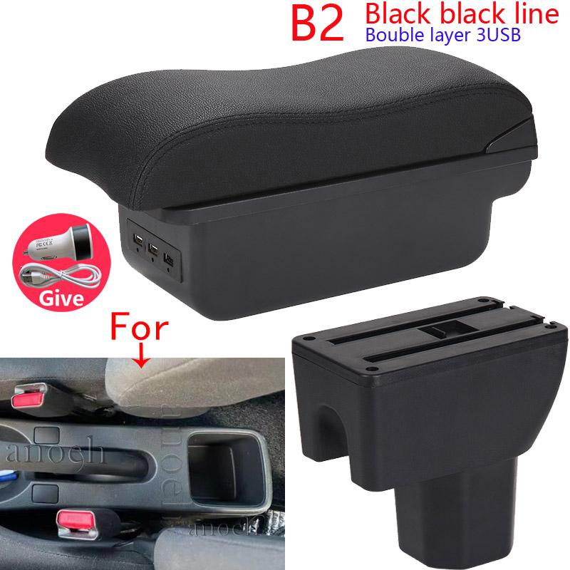 For Suzuki Splash Armrest Box For Suzuki Splash Car Armrest Arm Curved Surface Leather Simple Installation Storage Box Interior