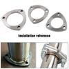 Stainless Steel Exhaust Muffler Weld Flange Connection Joint 3-Bolt 2/2.5/3 Inch with Gasket for Automotive Aftermarket