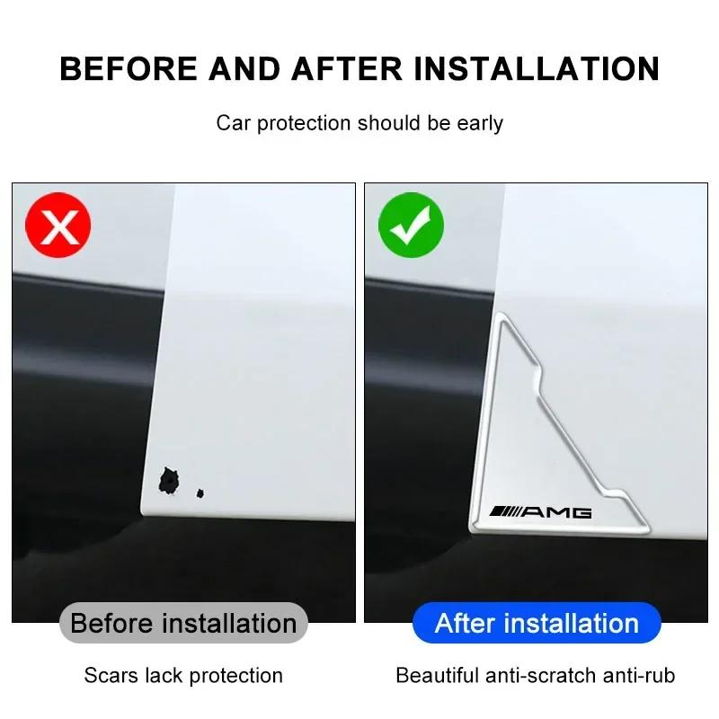 Transparent Car Door Corner Cover Anti-Scratch Protection Sticker for Mercedes Benz GLC GLA W205 W206 CLA GLC W177 W213 W214