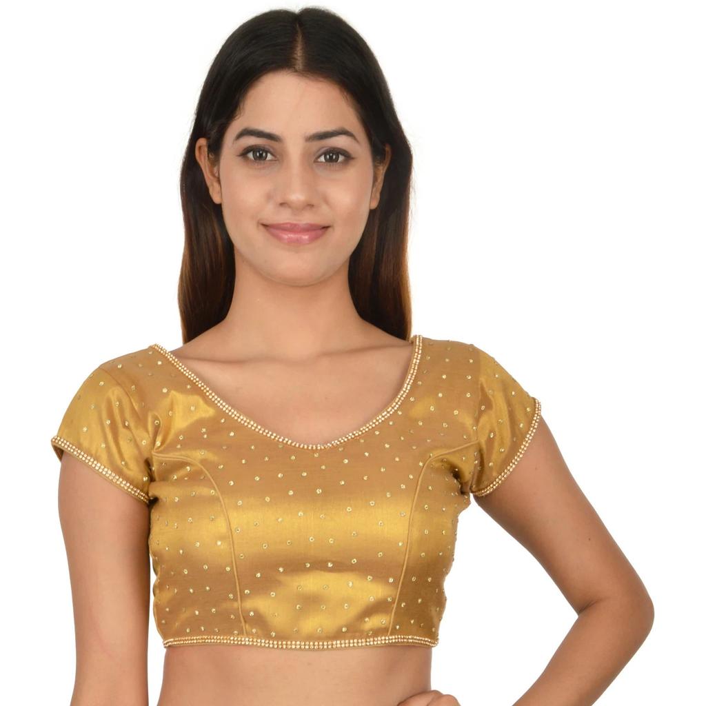 Pakisatni Party Wedding Wear Ethnic Blouse Indian Women's Silk Blend Choli Dress