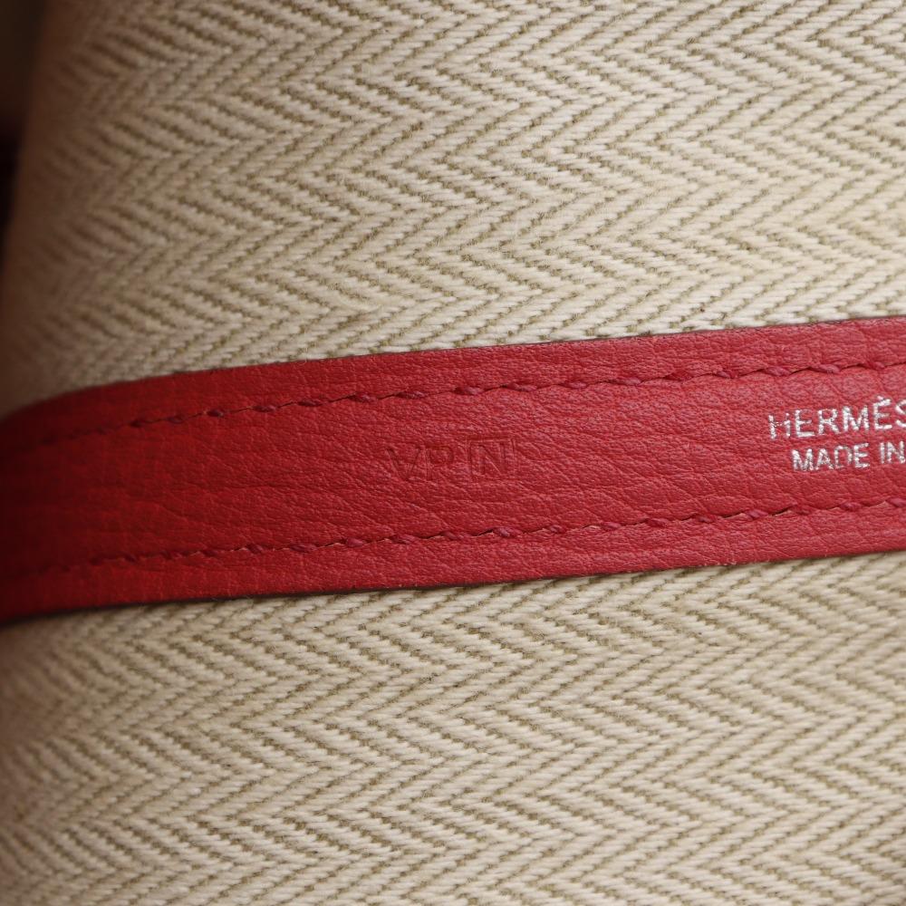 HERMES Garden party PM Tote Bag pink Negonda Women Used