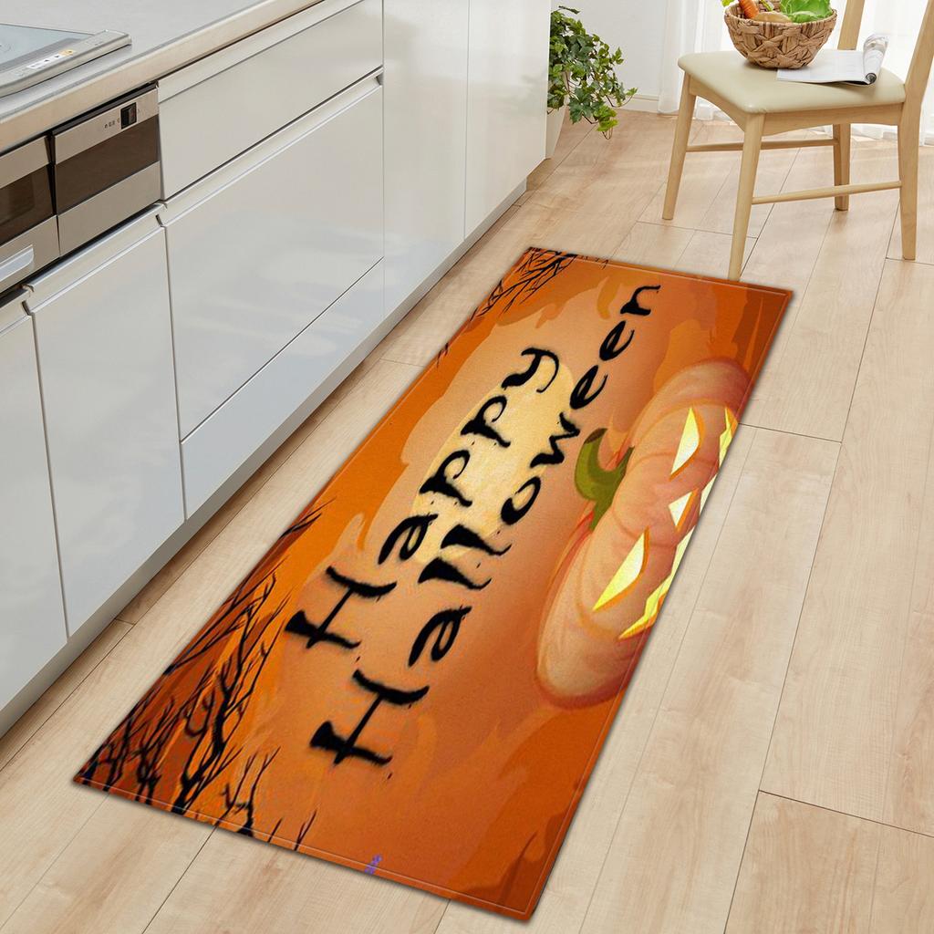 Faceless Doll Halloween Door Mat Kitchen Absorbent Strip Bedroom Non-Slip Floor Mat Living Room Carpet
