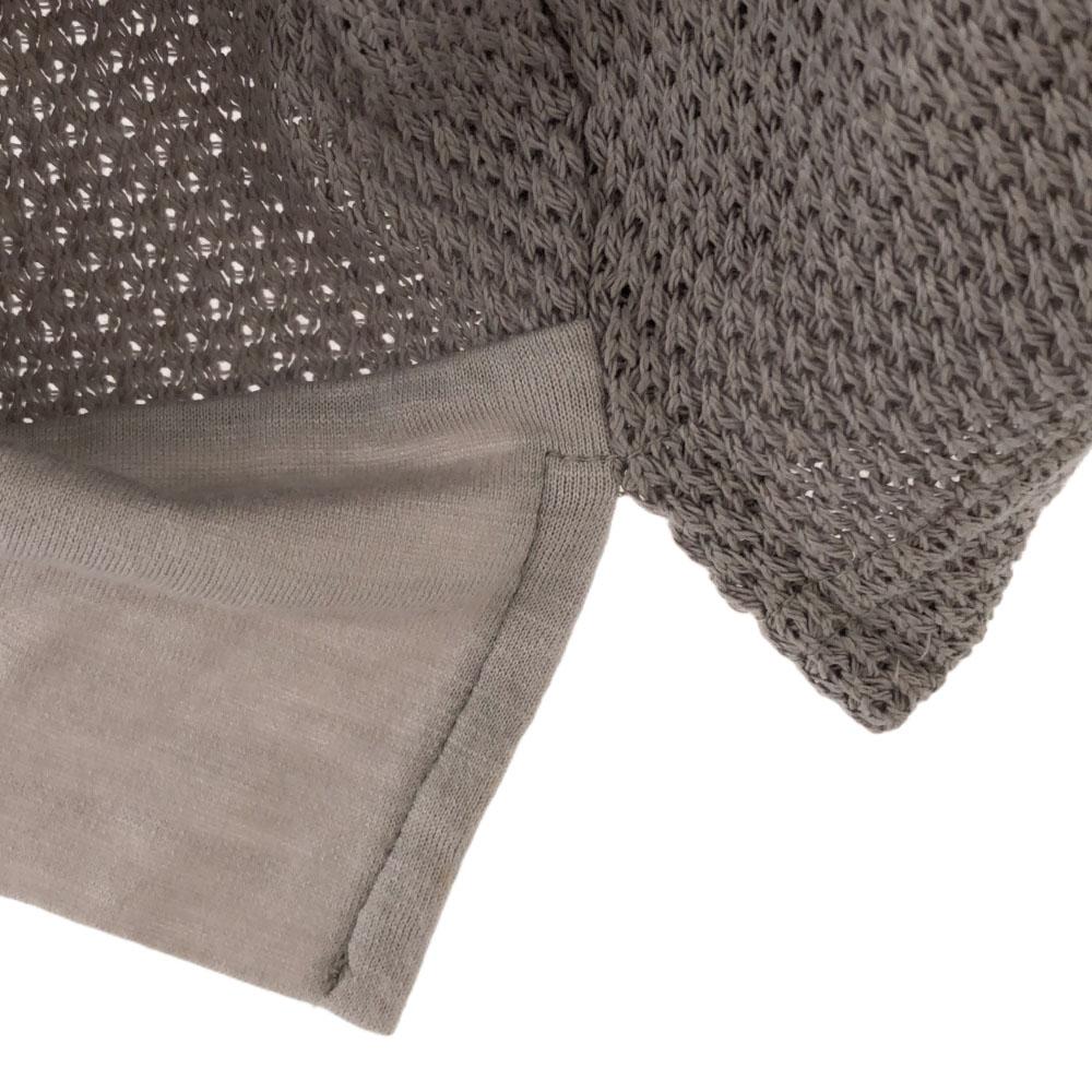 FACTOTUM made in Japan Long sleeve mesh Parker 46 gray Men's Used