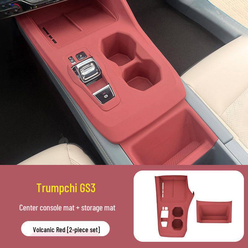 Trumpchi GS3 Konsol Silikonmatta & Växelväljare Panel Trådlös Laddningsfilm.