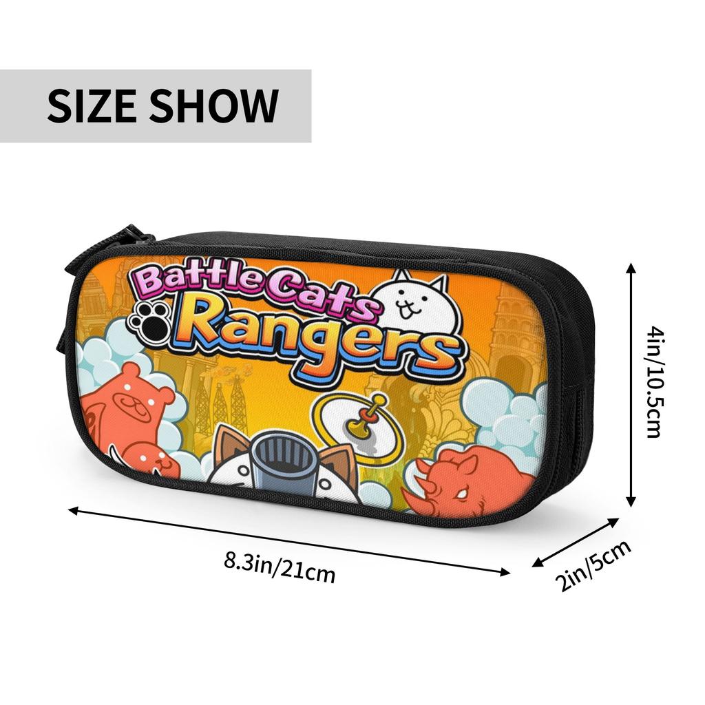Battle Cats Rangers Pencil Cases Cute Pen Holder Bags Girls Boys Big Capacity Students School Gift Pencilcases