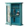 Wooden Material Key Storage Box 6 Hooks Wall Key Box Vintage Key Cabinet Box Home Entryway