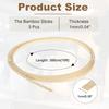 Uxcell Knitting Bamboo 3 X Basket Weaving Wicker Repair 1mm Thick Thin Bamboo Strips for Basket DIY and Chandeliers Strips, Rolls, 0.39" 10ft,