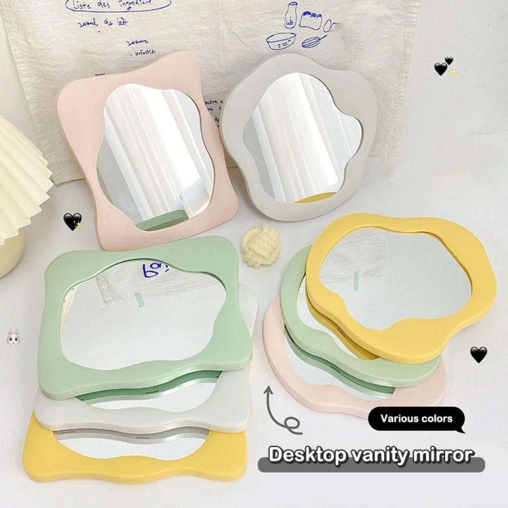 

Hd Mirror Desktop Mirrors Irregular Vanity Mirror Ins Irregular Makeup Mirrors Girls