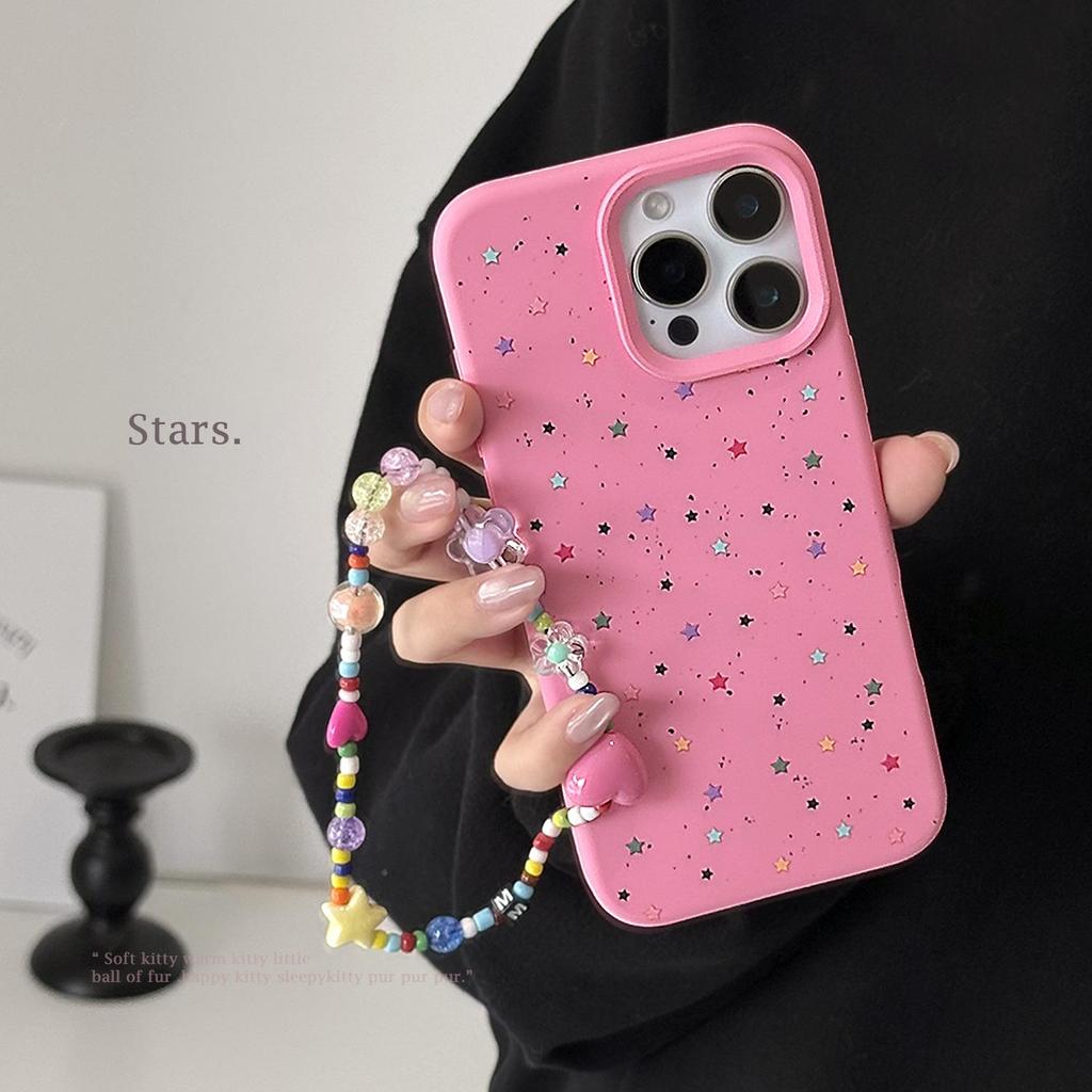 Colorful Star Bracelet Case for iPhone 16 iPhone 16 Pro Max