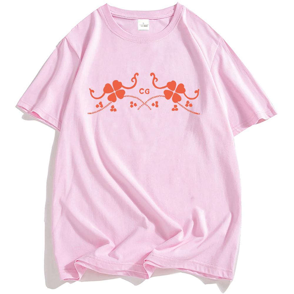 Conan Gray CG CLOVER T-SHIRT Summer Short Sleeve Cotton O-neck Tshirts Fashion Cotton High Quality Male Tees Graphic Merch Mens