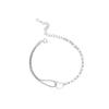Fashion Jewelry 925 Sterling Silver Plain Heart Pendant Necklace for Women Luxury 925 Silver Clavicle Chain Necklace