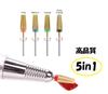 Nail Machine Bit Gold Combination Bit Attachment 5-in-1 Multi-Bit QT-122 (XC (gold))