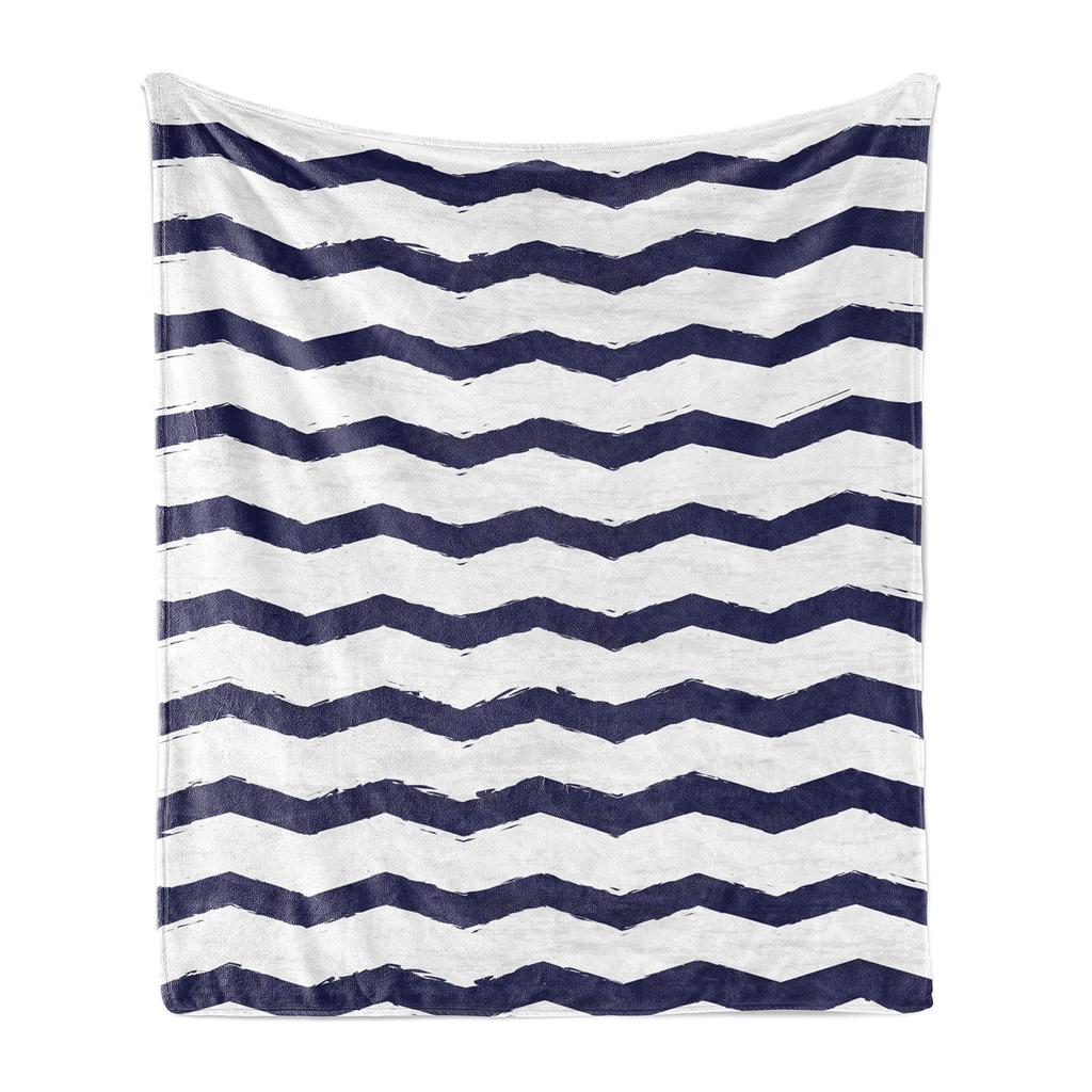 Simple Black And White Striped Blanket Corrugated Household Blanket Sofa Blanket Nap Air Conditioner Blanket Flannel Blanket