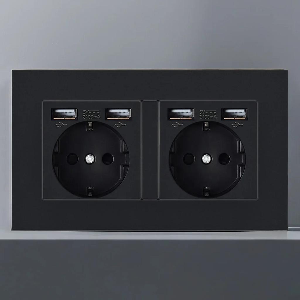 Black Wall Switch EU RU Vintage Flame Retardant Panel 1 Gang 1 Way Wall Rocker Switch On/Off 16A AC 250V Russian Socket