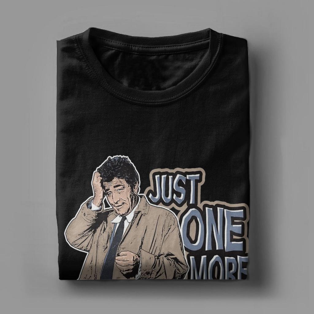 Men's T-Shirt Columbo Just One More Thing Novelty 100% Cotton Tees Short Sleeve T Shirt Round Collar Tops Graphic