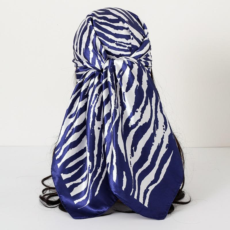 New cashew print silk scarf women's trend versatile shawl satin headscarf 90 square scarf scarf women