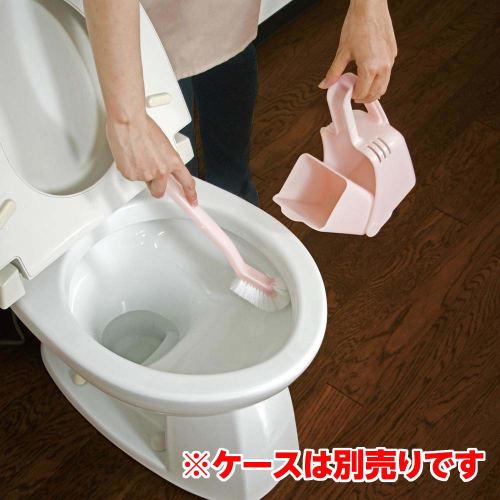 Azuma TK Toilet Brush, PI, 36cm Long, Pink, Thoroughly Cleans the Toilet Bowl's Backsplash