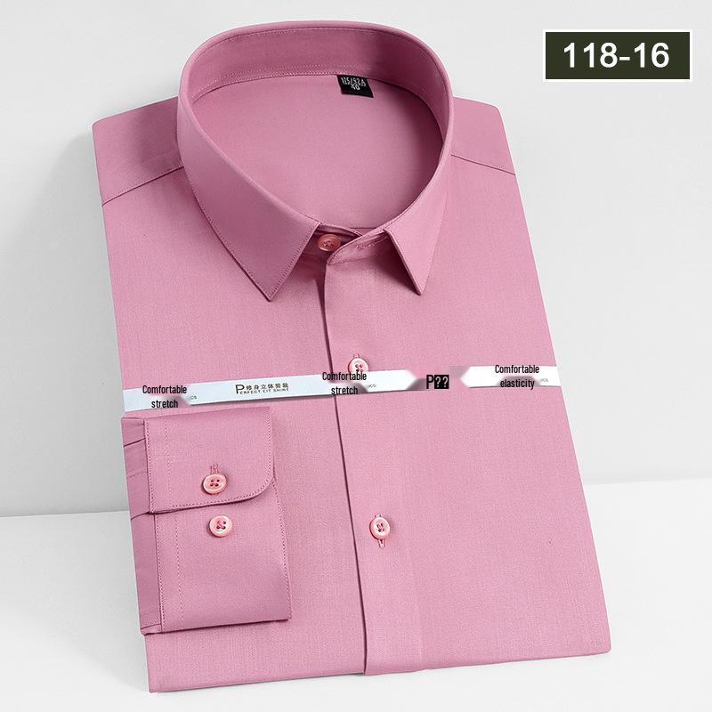 Unisex Long Sleeve Bamboo Fiber Non-Iron Shirt - High Drape and Elastic, Available In Stock.