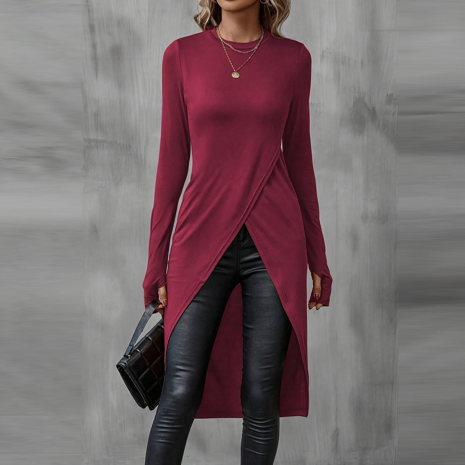 

Женская мода повседневная винтажная блузка Senior Sense Of Women s L винный